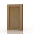 Wooden Double Door Cabinet Design With Light Wood Finish And Simple Frame
