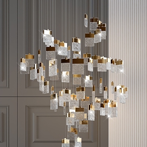 Modern Crystal Chandelier Decorative Crystal Chandelier 3d model