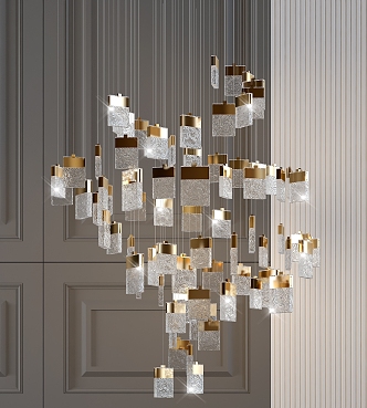 Modern Crystal Chandelier Decorative Crystal Chandelier 3d model