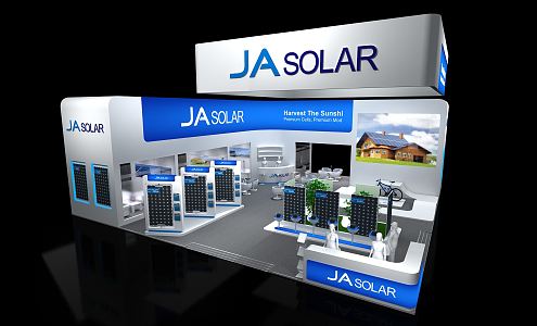 Modern Exhibition Booth Exhibition Hall 3d model