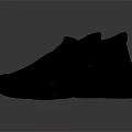 Sleek Dark High Top Leather Shoes With Velcro Strap And Modern Design