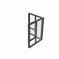 Modern Black Frame Casement Windows with Transparent Glass And Sleek Design