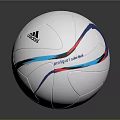 Adidas Official Soccer Ball With Project Locked Text And Colorful Stripes