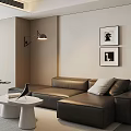 Sofa coffee table combination 3d model