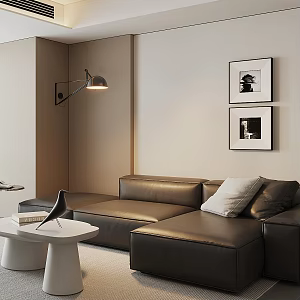 Sofa coffee table combination 3d model