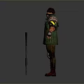 Ranger Ronin Swordsman Martial Arts Hunter Ancient Hunter Hero Assassin Killer Tramp 3d model