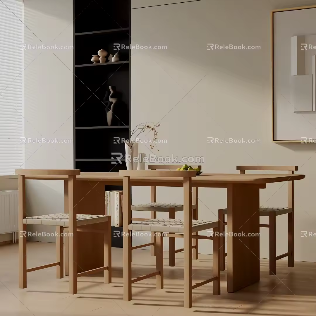 Modern table combination 3d model