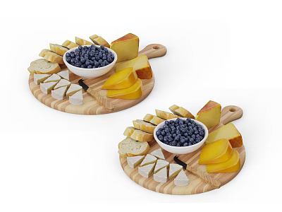 Modern Bread Bread Pot Plate 3d model