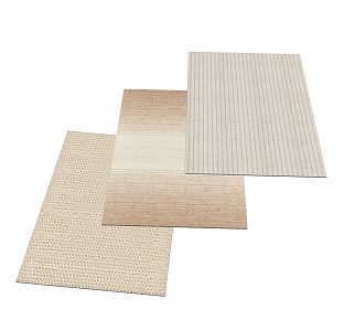 modern square carpet 3d model