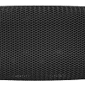 Black Circular Textured Decorative Band With Intricate Patterned Loop Design