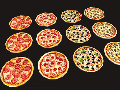 Modern Pizza 3d model Modern Pizza 3d model