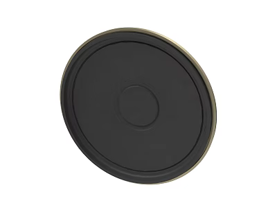 High Quality Black Circular Camera Lens Cap With Protective Rim Design 3d model