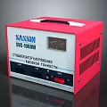 SANSIN SVC 1000W Voltage Stabilizer With Red Casing And Meter Control Panel