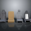 Modern Furniture Seats In Gray And Yellow With Lighting Accents And Design Styles