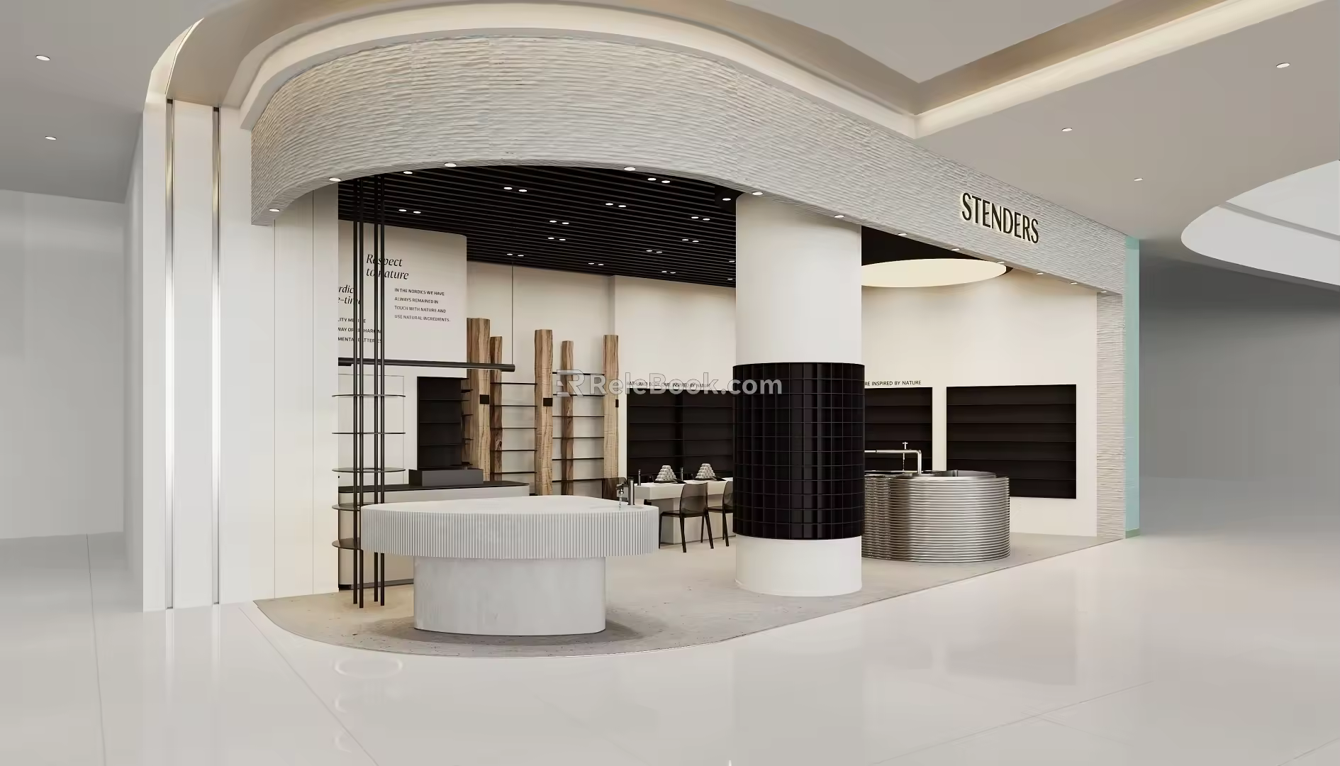 STENDERS Nordic Minimalist Shops 3d model