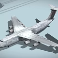 Military Transport Aircraft With Four Engines Large Wings And Silver Fuselage For Military Operations