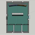 Security Monitoring Room With Multiple Monitoring Screens Control Panel And Workstations