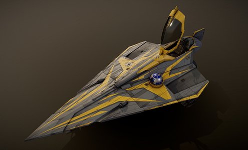 Star Wars Jedi Starfighter 3d model