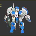 Mecha Warrior Mecha Soldier Machine Armor Mechanical Armor 3d model