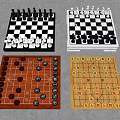 Modern Chess Go 3d model