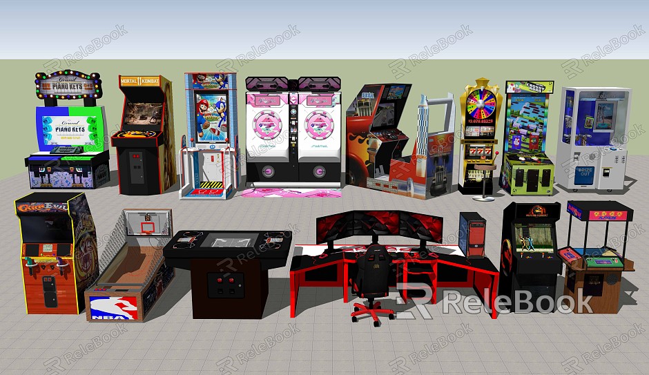 modern game machine game machine game equipment dancing machine model