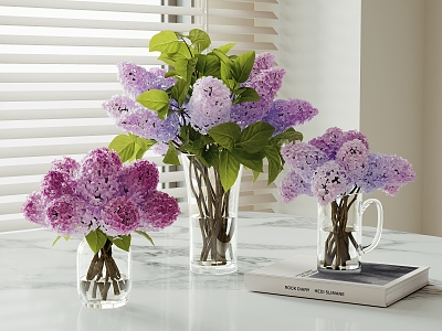 Modern Glass Vase Floriculture model