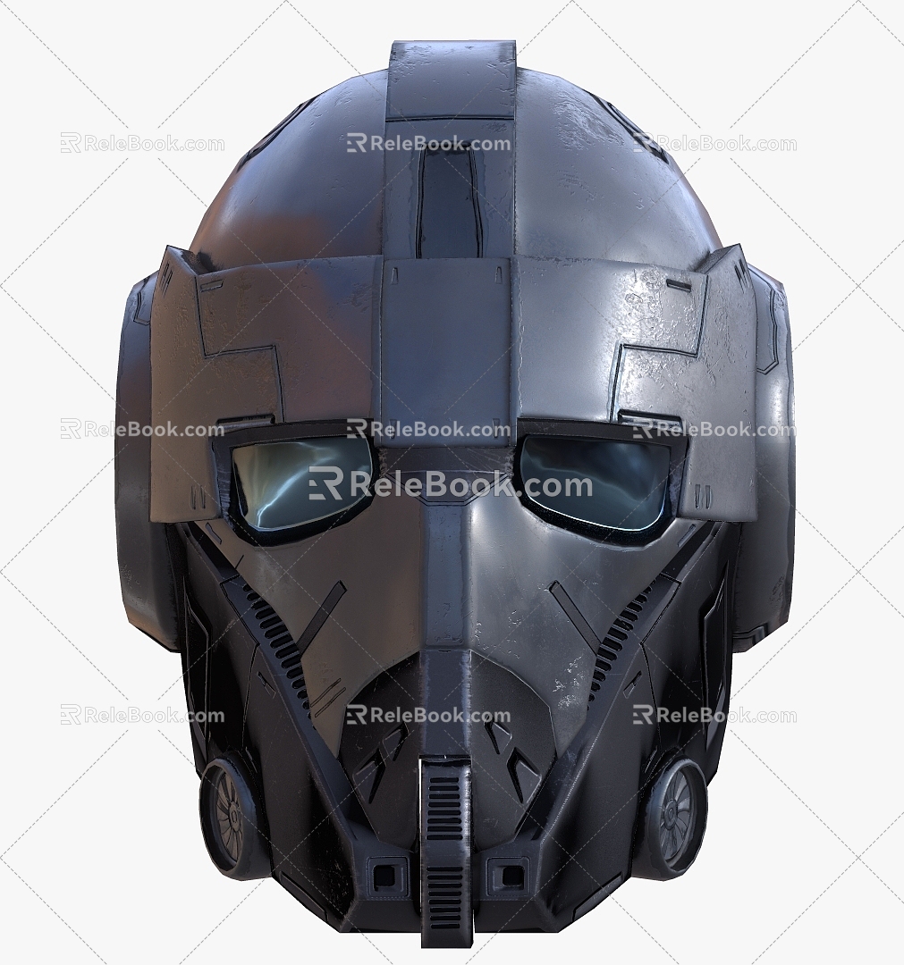 Machine Helmet Science Fiction Helmet Alien Helmet Helmet High-tech Alien Helmet 3d model