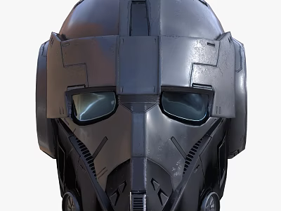 Machine Helmet Science Fiction Helmet Alien Helmet High-tech Alien Helmet 3d model