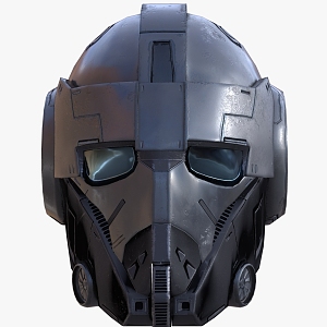 Machine Helmet Science Fiction Helmet Alien Helmet High-tech Alien Helmet 3d model