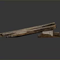 Old Rustic Wooden Planks Stacked As Natural Home Decor Household Items