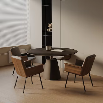 Modern table combination 3d model