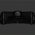 Black Futuristic Concept Car With Sleek Aerodynamic Body And Red Accent Lines