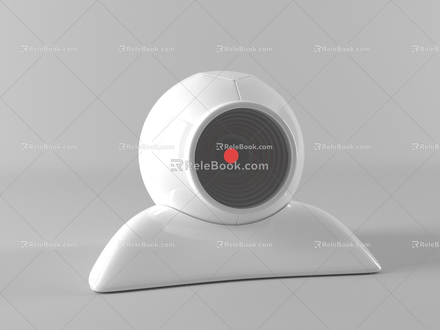 Modern spherical camera infrared camera 3d model