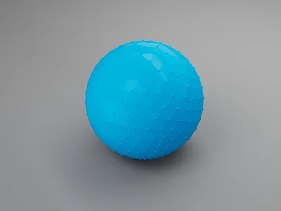 Kindergarten Fun Soft Blue Textured Play Ball For Kids Indoor Activities 3d model