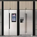 Refrigerators Freezers With Stainless Steel Finish Digital Display And Modern Design Styles