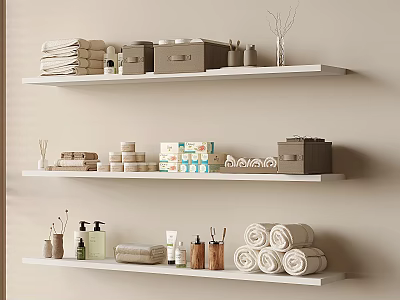 Bath Toiletries Skincare Towels Bath Towels Storage Box Soap 3d model