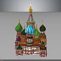 Colorful Russian Style Church Architecture With Multiple Onion Shaped Domes Golden Spires And Vibrant Exterior