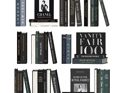 Fashion Royalty And Lifestyle Books Magazines With Vanity Fair Modern World Themes 3d model