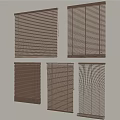 Different Styles Of Brown Wooden Window Blinds For Home Interior Decor