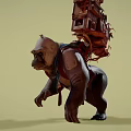Game Movie Fantasy Creature Character Carrying Back Mounted Complex Architecture