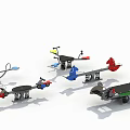 Colorful Spring Rider Playground Equipment With Animal Shapes And Metal Bases