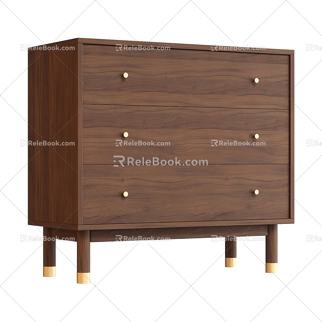 La Redoute Lambro chest of three drawers 3d model