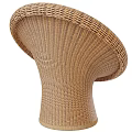 Modern Wicker Outdoor Chair With Unique Woven Design For Patio Garden Comfortable Stylish