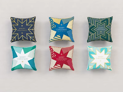 Modern Pillow Home Decorative Pillow Beautiful Chen Ornaments 3d model