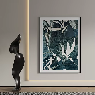modern decorative painting 3d model