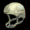 Tactical Protective Helmet With Metallic Face Shield And Adjustable Straps