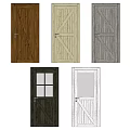 Stylish Hinged Doors In Various Colors With Glass Panel And Wooden Designs