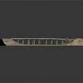 Detailed Miniature Railroad Model Scene With Tracks Bridge Grass And Dirt