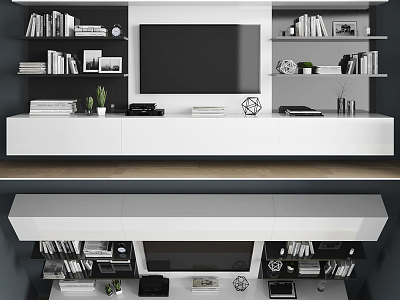 TV background cabinet model