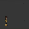 Black Traditional Bow with Gold Accents and Three Arrows as Ancient Weapon